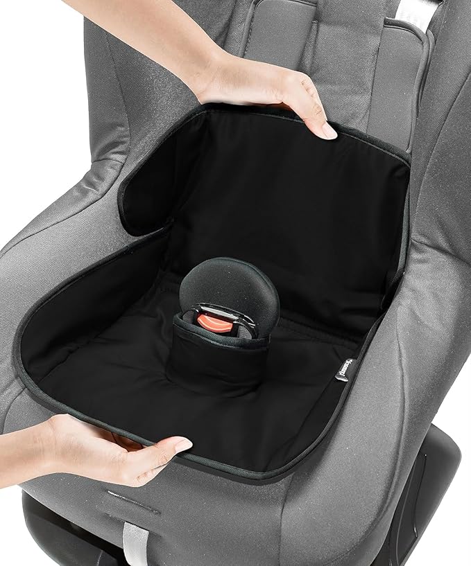 Lynmark® Potty Training Car Seat Protector Cover - Waterproof Soft Piddle Pads for Toddlers and Baby Carseat - Travel-Friendly Universal Washable Liner Mat for Spills, Nappy Leaks, Accidents - Black