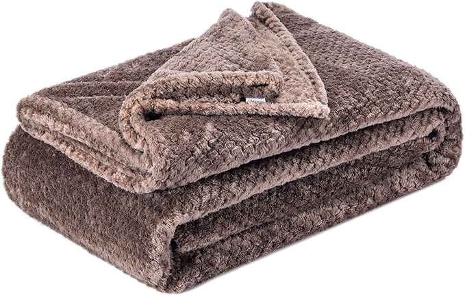 Fuzzy Throw Blanket, Plush Fleece Blankets for Adults, Toddler, Boys and Girls, Warm Soft Blankets and Throws for Bed, Couch, Sofa, Travel and Outdoor, Camping (Twin(60"x80"), XL1-Eagle Grey)