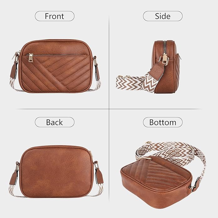 TANTOMI Small Crossbody Bags for Women, Small Purses with Card Slots Phone Purse Wide Adjustable Strap
