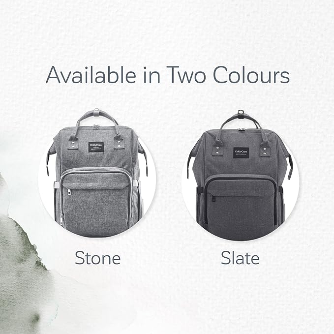 KiddyCare Baby Diaper Bag Backpack, Unisex Travel Baby Backpack Diaper Bags, Boy & Baby Girl Diaper Bags for Newborn (Stone)
