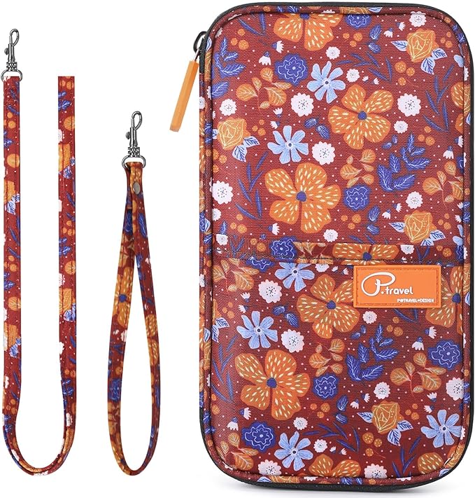 VanFn RFID Travel Passport Wallet, Family Passport Holder, Trip Document Organizer P.Travel Series