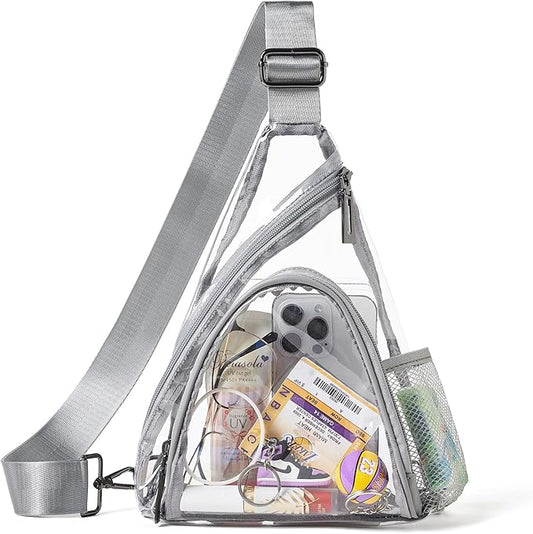 7L Sling Bag For Women Men Backpack Fanny Pack Crossbody Chest Travel Shoulder Belt Bags Purse Handbag PU Leather