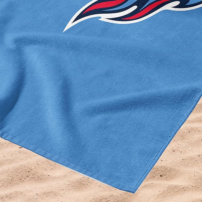 Northwest NFL Oversized Microfiber Beach Towel, 60 x 70 Inches – Quick Dry, Sand Resistant, Lightweight, Highly Absorbent, Shibori Design
