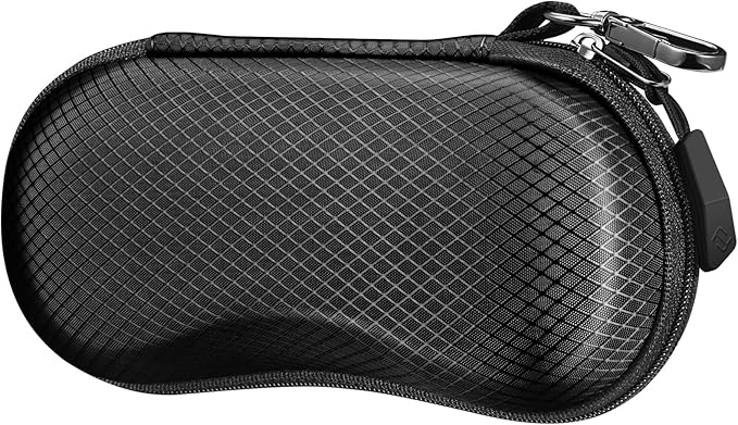 FINTIE Sunglasses Case, Hard EVA Shell Shockproof Sport Glasses Case with Metal Carabiner Travel Zipper Eyeglasses Holder