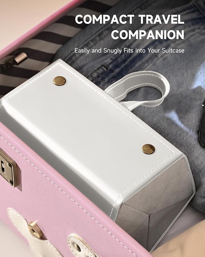 CO-Z Travel Sunglasses Organizer, Foldable Travel Sunglass Case with 5 Slots for Multiple Pairs, Portable Eyeglasses Holder