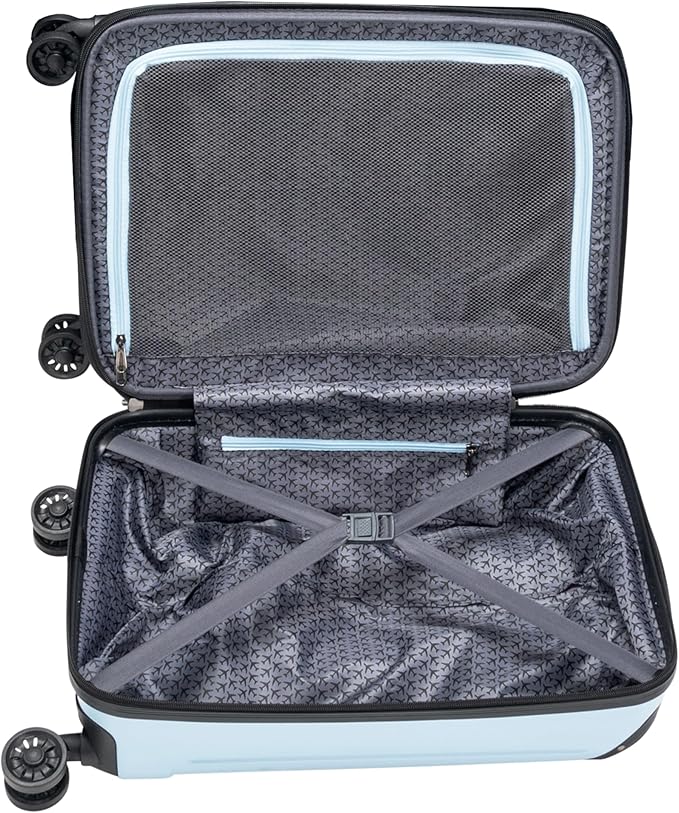 Kenneth Cole Reaction Flying Axis 20" Hardside Expandable 8-Wheel Spinner Carry-On Suitcase, Dream Blue