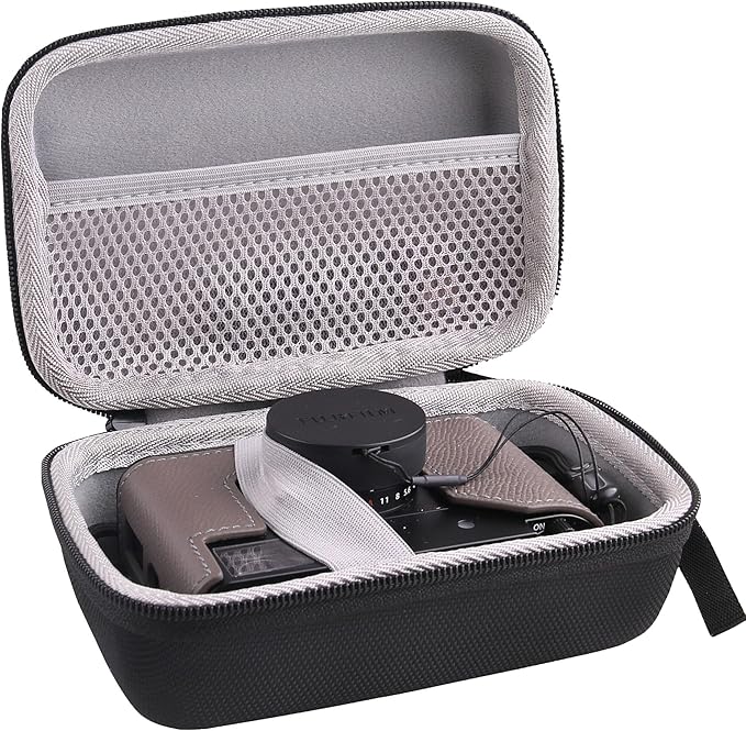 Hard EVA Carrying Storage Case Compatible with FUJIFILM X Half Premium Compact Camera Protective Travel storage box (small)