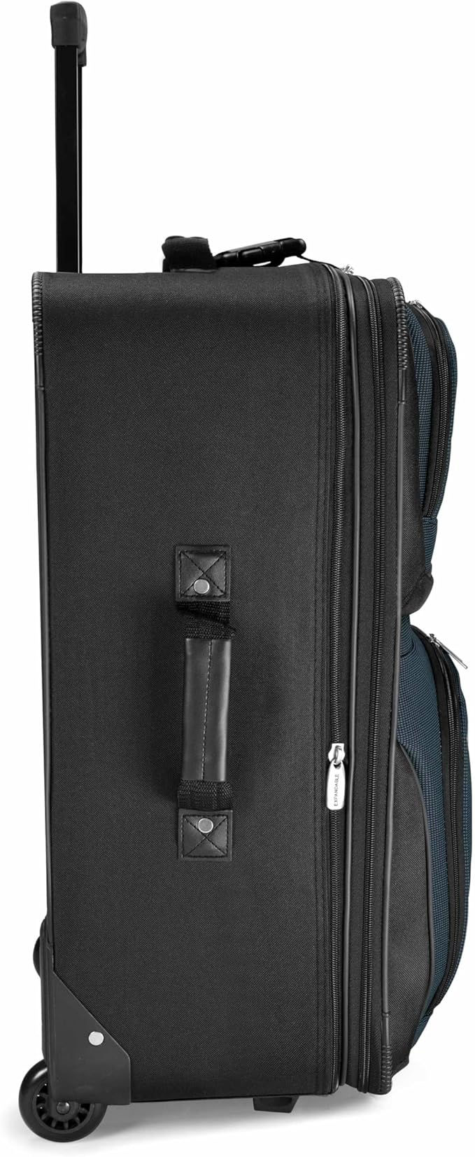 Travel Select Amsterdam Softside Expandable Luggage with Rolling Wheels, Navy, 4-Piece Set (15/21/25/29)
