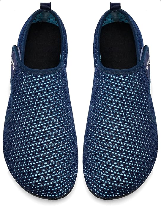 WateLves Water Shoes for Women Men Swim Beach Aqua Socks Quick Dry Barefoot House Slippers Travel Shoes with Adjustable Magic Tape for Pool Diving Boating Yoga Surf