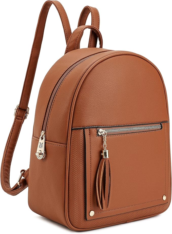 Montana West Mini Backpack Purse for Women Anti Theft Backpacks with Secured Zipper and Tassel MWC-1041BR