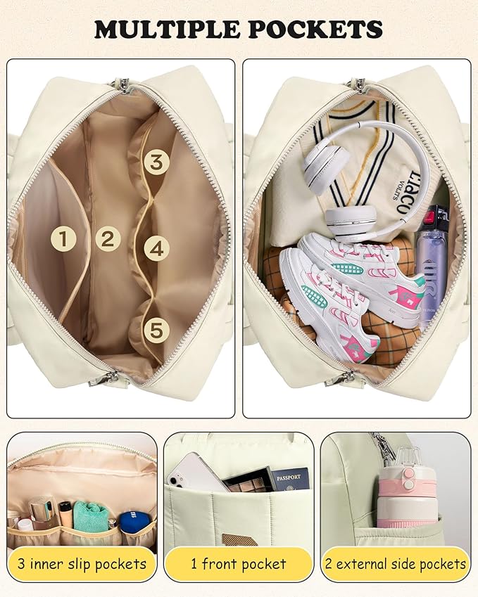 Gifts for Teens-Birthday Gifts for Her-Duffle Bag for Travel Women, Travel Bags，Initial Overnight Bag with Wet Pocket，Lightweight Weekender Bags Personalized Gym Tote with Makeup Pouch