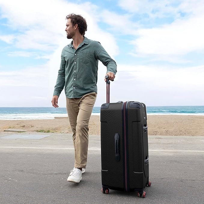 Traveler's Choice Maxporter II Polycarbonate Hardside Trunk with Spinner Wheels, Black, 31-Inch Trunk | Luggage, Spinner, Trunk