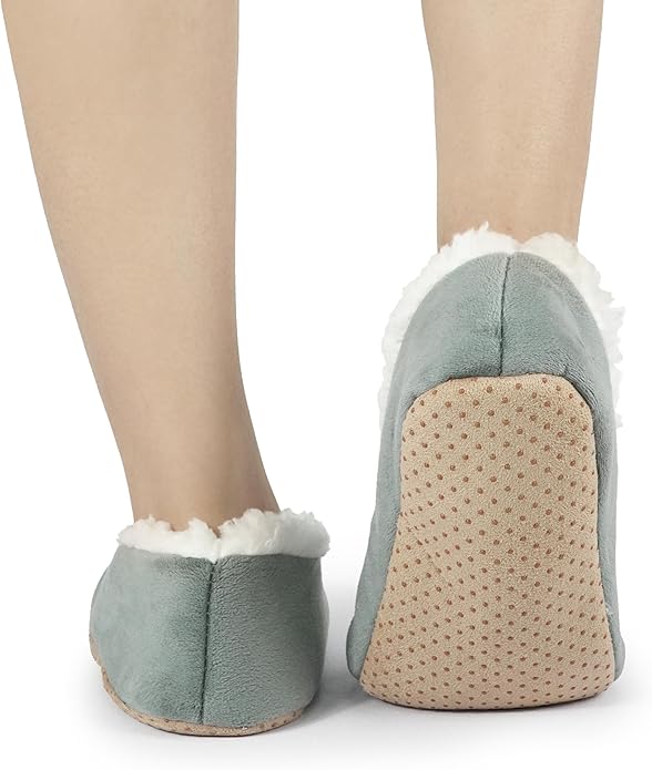 BenSorts Fuzzy Slipper Socks for Women Funny House Slippers with Grips