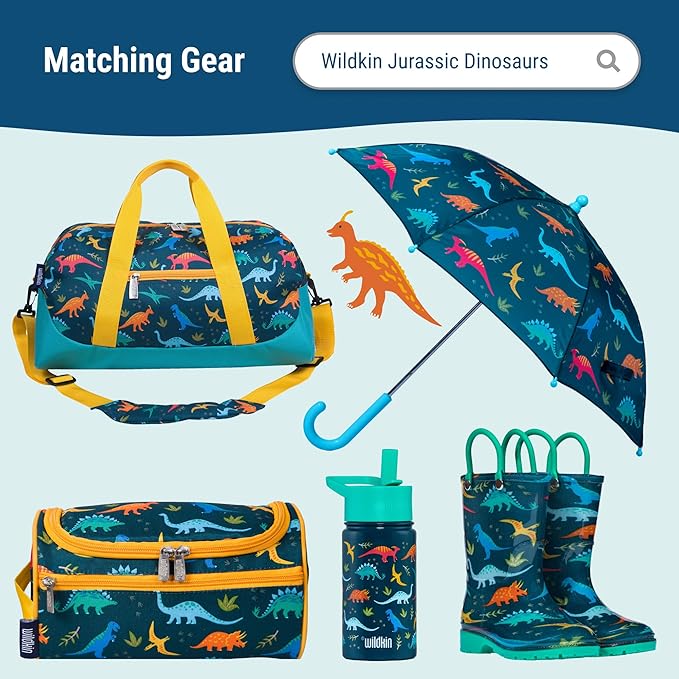 Wildkin Kids Rolling Luggage – Carry-On Size for School & Overnight Travel
