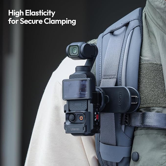 ULANZI CK02 Cka Quick Release Camera Backpack Mount Clip, Magnetic Mount Stand with Standard 1/4" Thread for GoPro Hero, Insta360, DJI Osmo, Action Cameras, Smartphones
