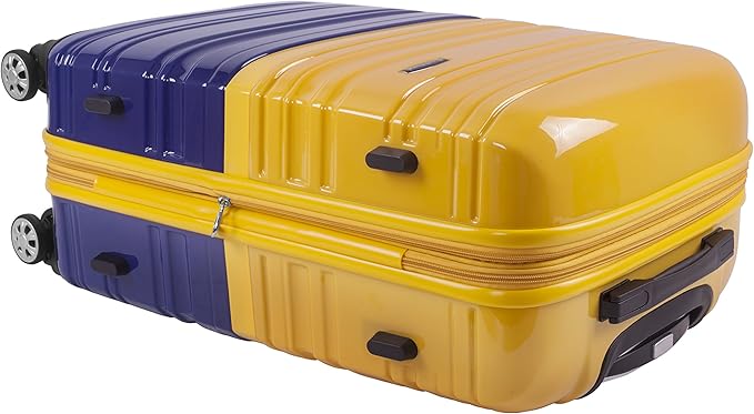 Rockland Melbourne Hardside Expandable Spinner Wheel Luggage, Two Tone Navy, Carry-On 20-Inch