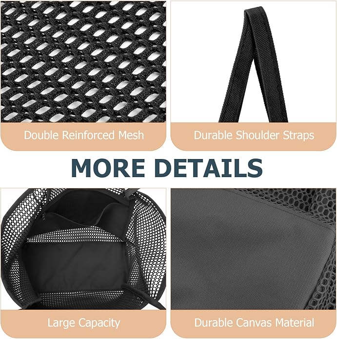 Iioscre Beach Bag for Women, Causal Hobo Pool Bags with Zipper Inner Pocket, Foldable Swim Tote Bag for Vacation Essentials