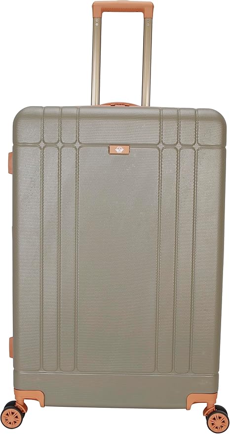 Dockers Hooper Hardside Expandable 8-Wheel Spinner Travel Checked Luggage, 3-Piece Set, Timberwolf