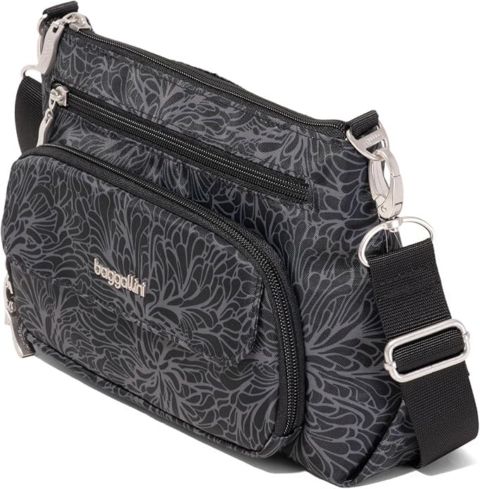 Baggallini Original Everyday 11x7.5 Crossbody Bags Rfid Protected Lightweight Nylon Zippered Travel Purse