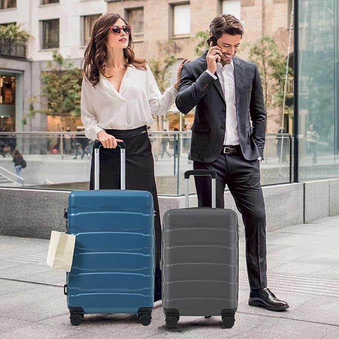 Merax 28 Inch Checked Luggage, Expandable Hardshell Suitcase with Spinner Wheels TSA Lock, Lightweight Scratch-Resistant ABS for Business Travel, Weekend Trips, Long Vacations