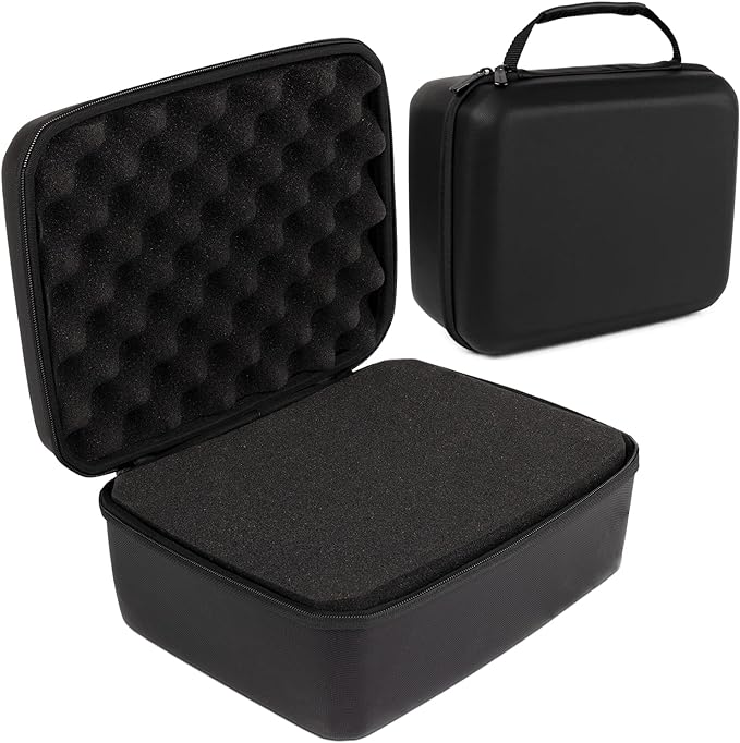 Protective Hard Case With Customizable Foam - Lightweight Hard Shell Case for Electronics, Cosmetic, Makeup & More - EVA Protection (11" x 9" x 5.5")