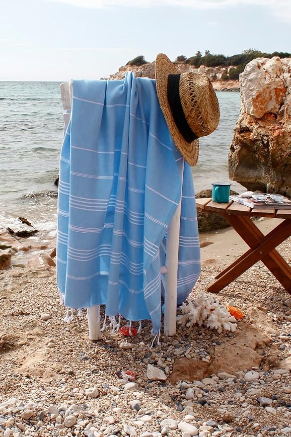 Turkish Beach Towels Gym Towel Camping Blanket Xl Large Big Size Sandfree Sandrpoof Thin Fast Drying Packable Honeymoon Travel Essential Summer Vacation Accessories Hawaii Trip Necessities Women Gifts