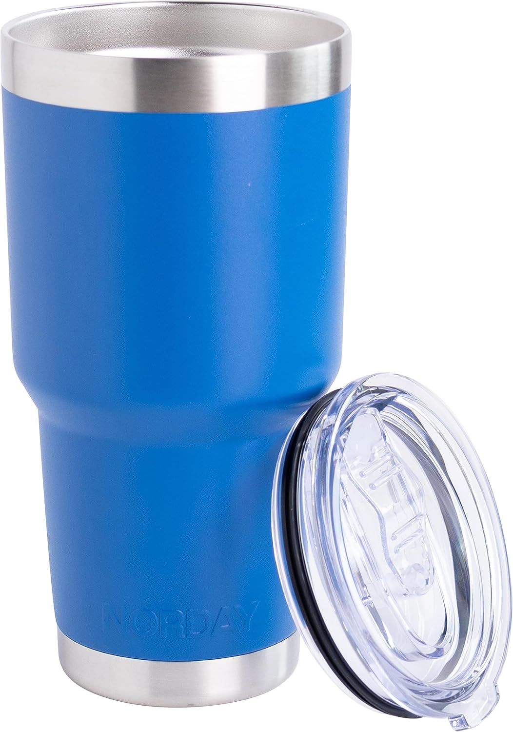 NORDAY | Tumbler with Lid - 30oz - Blue Insulated Tumbler - Stainless Steel Tumblers - Double Wall Vacuum Insulated Travel Coffee Mug for Car Cup Holder - Keeps Temperature for 24hr - Anti Spill Lid