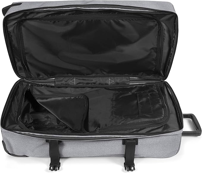 Eastpak Tranverz L – 121L Large Wheeled Luggage with Dual Compartments, TSA Lock, Compression Straps & Smooth-Wheeling System, Sunday Grey