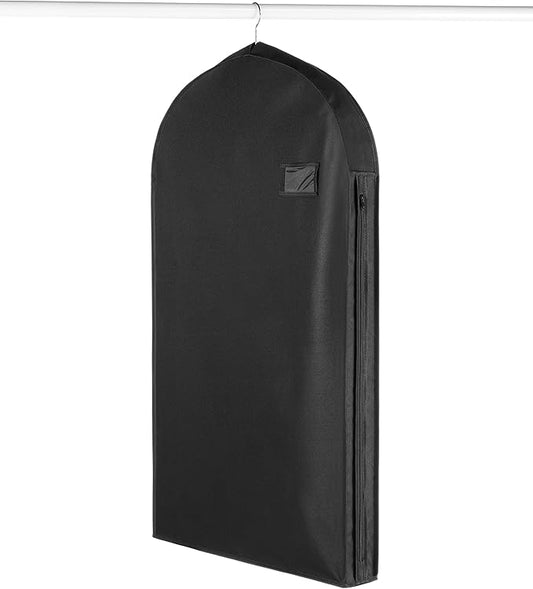 Whitmor Deluxe Zippered Suit Bag, Black