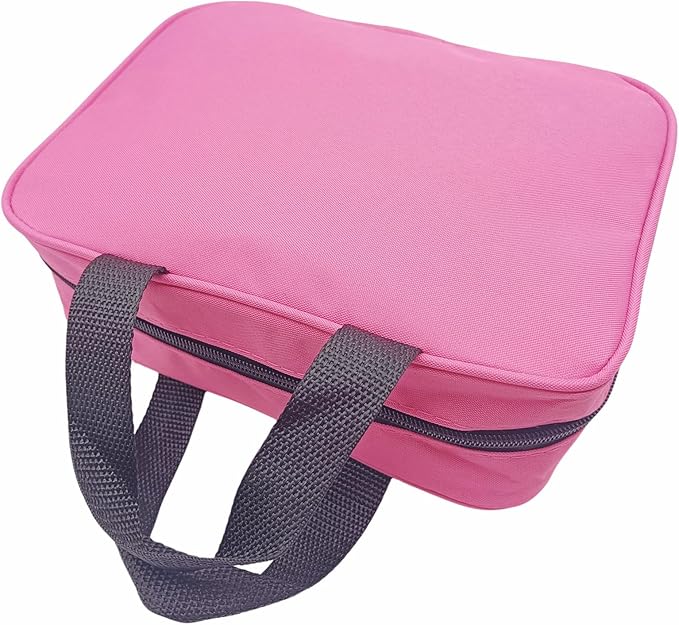 First Aid Bag Empty Emergency Medical Pouch First Responder Storage Compact Survival Medicine Bags for Sport Outdoors Car Office Pet Dog Cat (Pink BB)