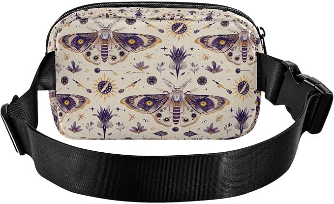 Celestial Butterfly Fanny Pack for Women Men Water Resistant Fashion Waist Packs with Adjustable Strap Belt Bag for Travel Workout Jogging Hiking 21220454