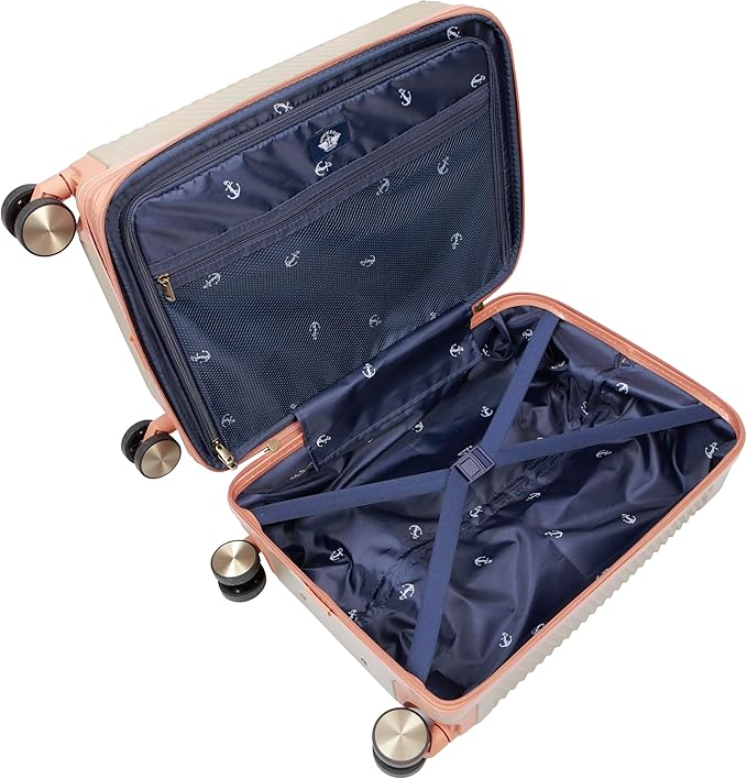Dockers Spectra Hardside Expandable 8-Wheel Spinner Travel Carry On Luggage, 20-Inch, Timberwolf