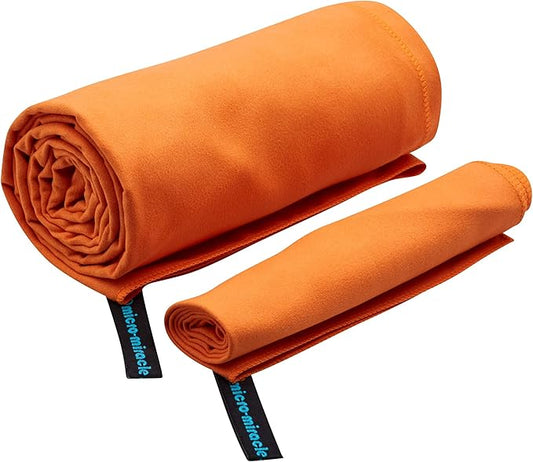 2-Pack Microfiber Towel - XXL Travel Quick Dry and Extra Soft Microfiber Towels, Lightweight and Compact for Gym, Swim Practice, Travel, Backpacking, Camping, RV, Beach, Camping
