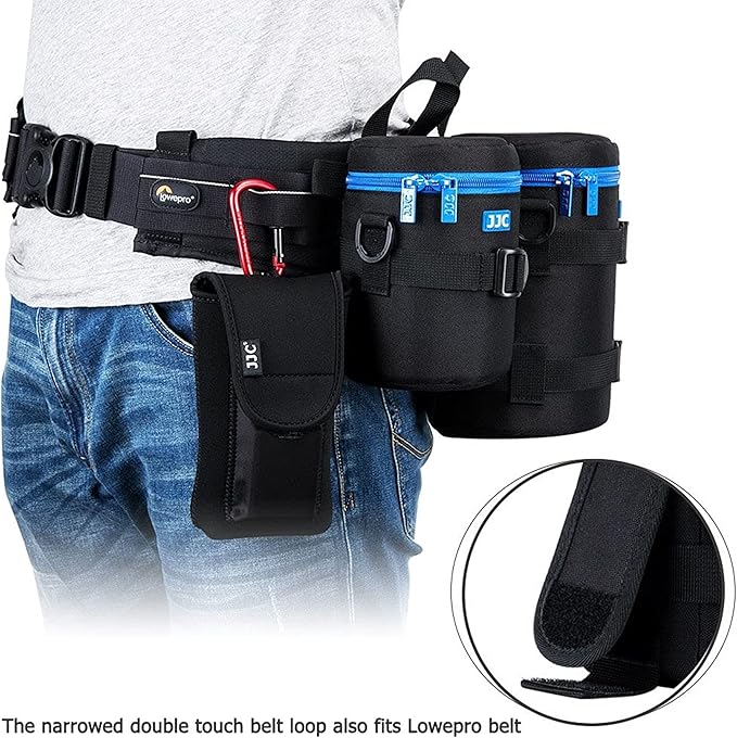Medium Camera Lens Carrying Case Bag for Canon EF 24-70mm F/2.8L II, EF 85mm F/1.2L II, EF 50mm F/1.2L USM, Tamron SP 70-300mm F/4-5.6 A005 & Di VC USD,FE 90mm F/2.8 macro & Lens below 3.9 x 6.5''