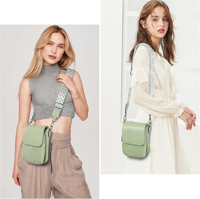 TANTOMI Small Crossbody Bags for Women, Small Purses with Card Slots Phone Purse Wide Adjustable Strap