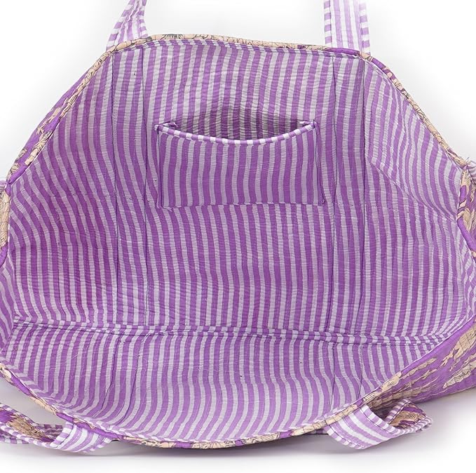Marubhumi Women Lightweight Travel Bag Purse Cotton Shoulder Tote Bag For Shopping Grocery & Beach Bag
