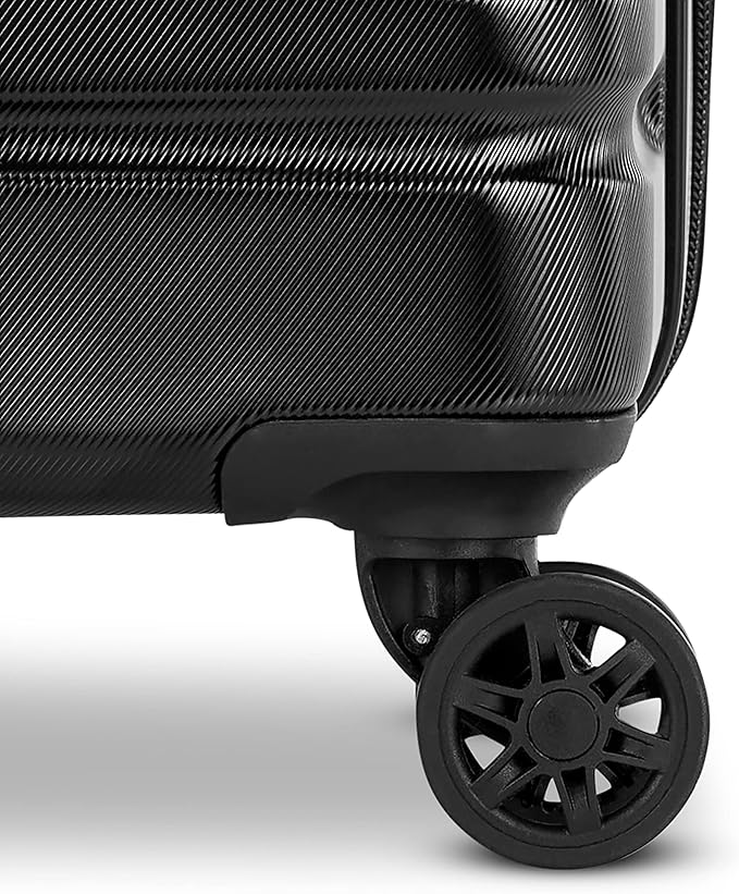 Samsonite Evolve SE Hardside Expandable Luggage, Bass Black, Large Spinner