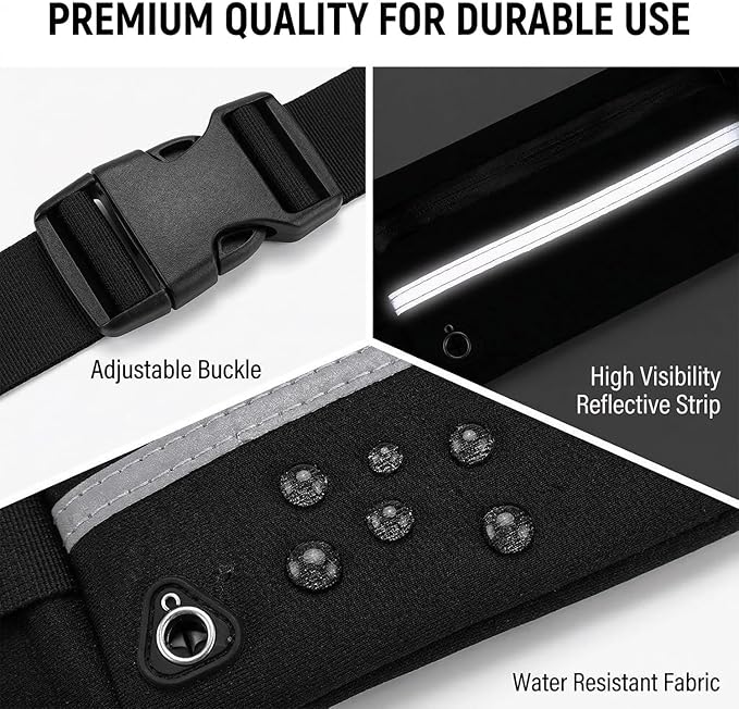 Anti-Theft Invisible Waist Bag, Multifunctional Outdoor Sports Waist Bag with Water Bottle Strap Travel Money Belt Under Clothes, Discreet Under Clothing Security Pouch for Running Men Women (Green)