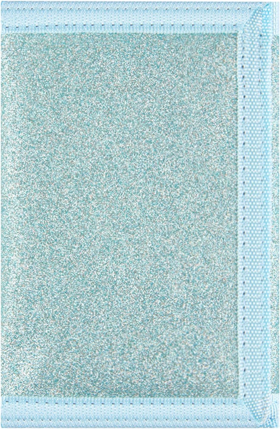 NEICY RFID Blocking Canvas Wallet for Men and Women - Camo Trifold Outdoor Sports Wallets with Magic Sticker for Teen Kids (Blue Bling)