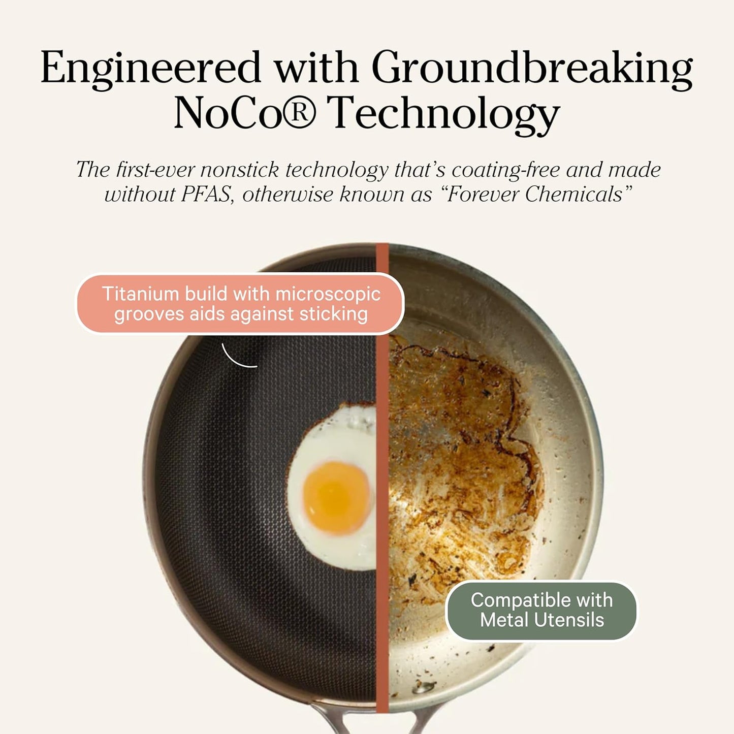 Our Place Titanium Pro Cookware Duo – Always Pan & Perfect Pot with Nonstick No-Coating Technology | Tri-Ply Titanium & Stainless Steel | Safe for Oven, Induction & All Cooktops up to 1000°F | Chrome