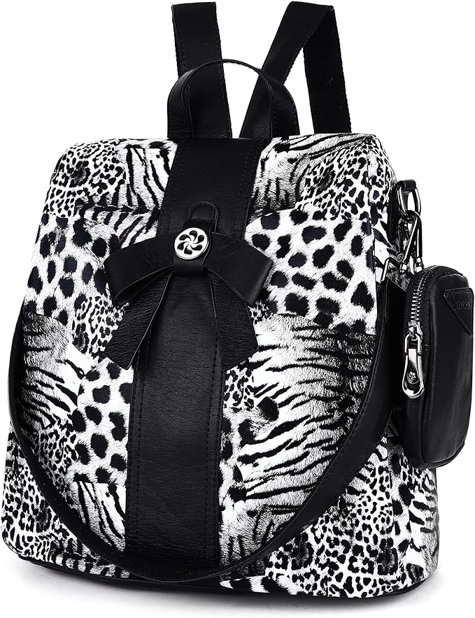 ZOCAI Backpack Purse for Women Fashion Backpack Purses PU Leather Daypacks Anti-Theft Shoulder Bag Satchel Purse