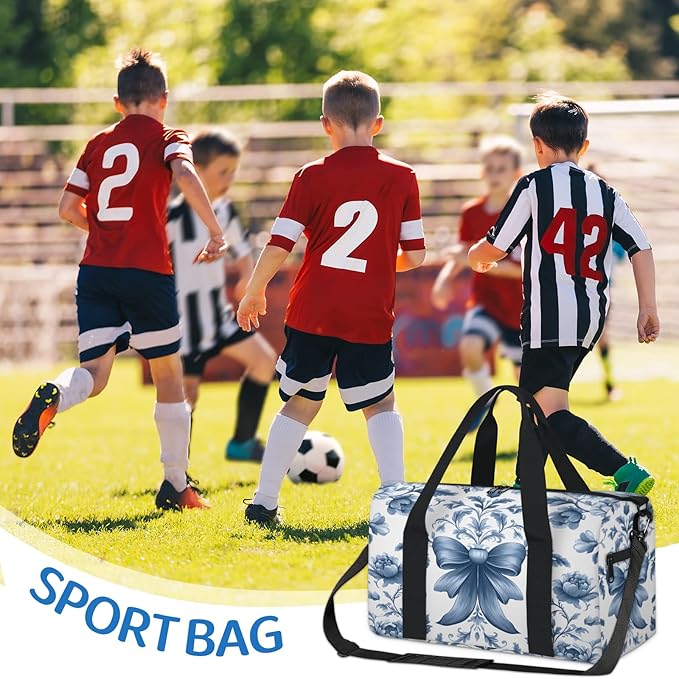 Bow Tie Travel Duffle Bag for Women Men, Overnight Weekender Bag, Carry on Tote for Sport Gym