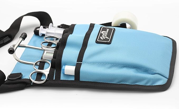 Nurse Fanny Pack for Work,Kit Practical Waist Bag for Nurses,Fanny Pack for Basics,Nurse Utility Belt Organizer Bag (Royal Blue)