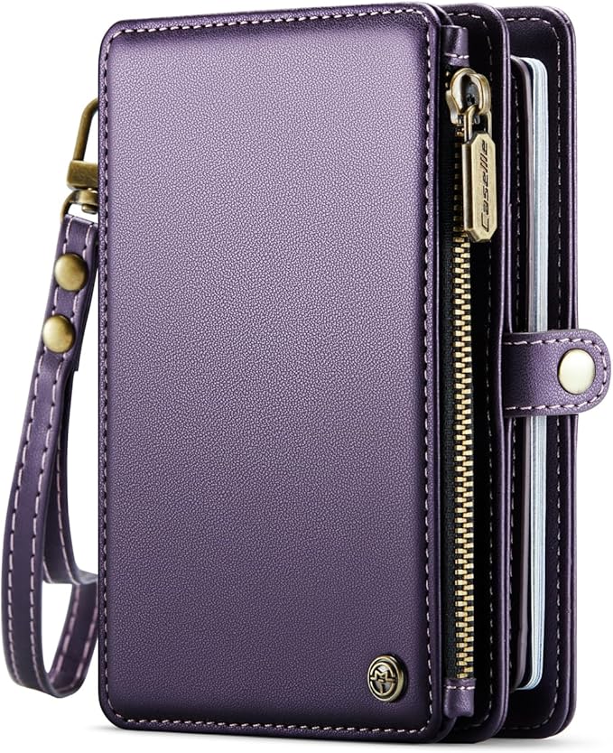 ASAPDOS Passport Holder Wallet Case Wallet for Men Women Purple