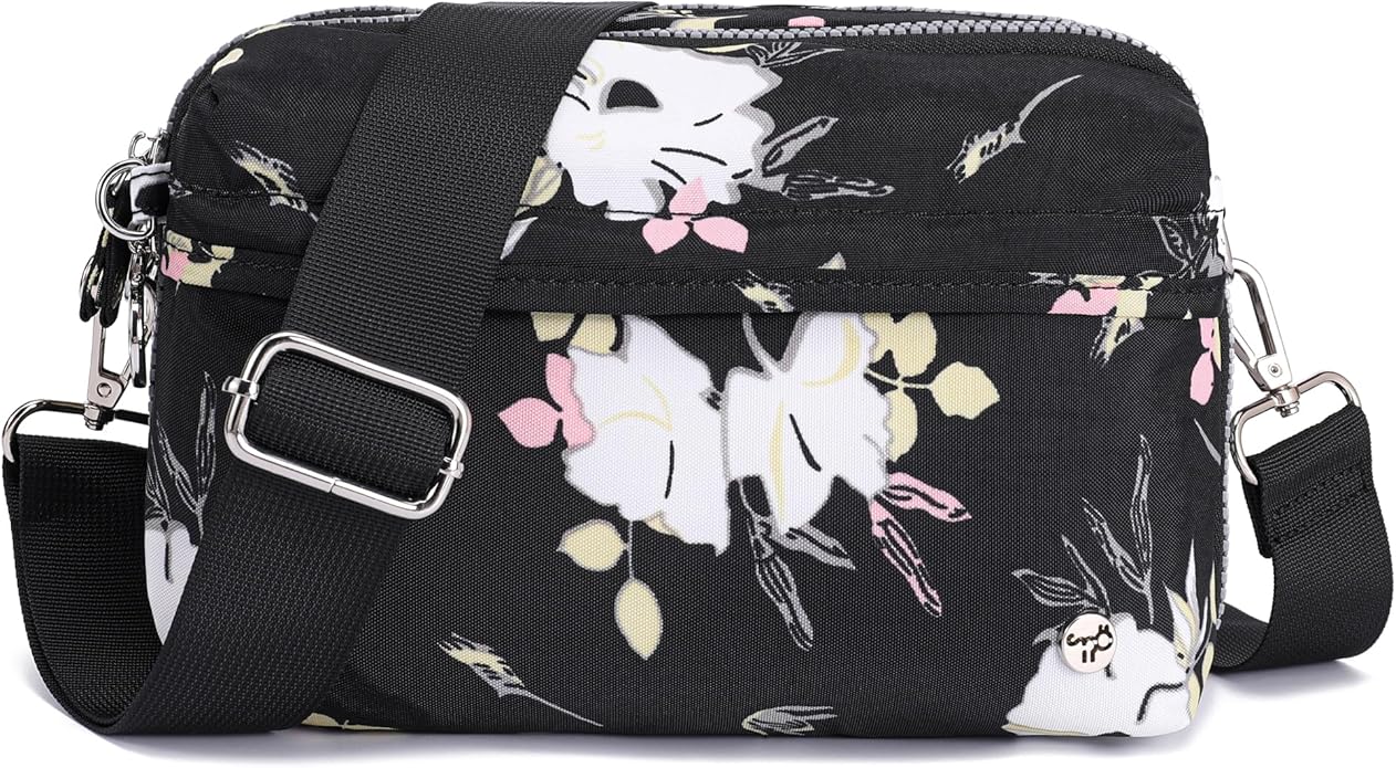 NEICOA Anti Theft Crossbody Bags for Women Nylon Small Travel Purse RFID Sling Shoulder Bag for Vacation Essentials