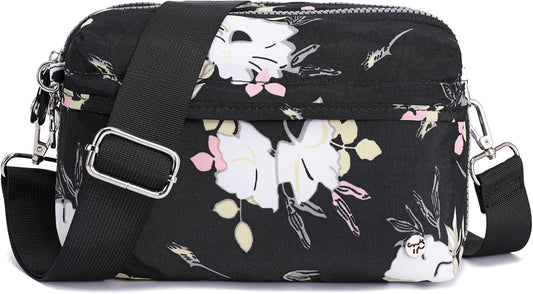 NEICOA Anti Theft Crossbody Bags for Women Nylon Small Travel Purse RFID Sling Shoulder Bag for Vacation Essentials