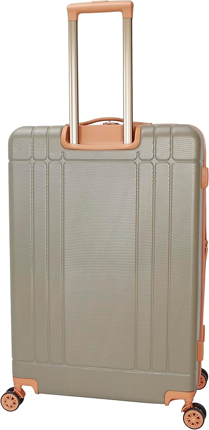 Dockers Hooper Hardside Expandable 8-Wheel Spinner Travel Checked Luggage, 3-Piece Set, Timberwolf