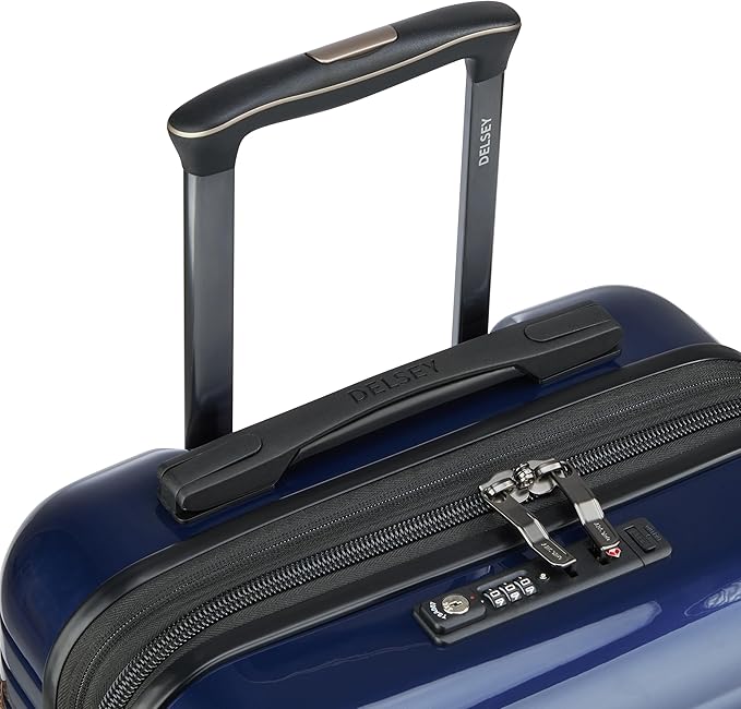 DELSEY PARIS Cruise 3.0 Hardside Expandable Luggage with Spinner Wheels, Deep Sea Navy, Carry on 20 Inch
