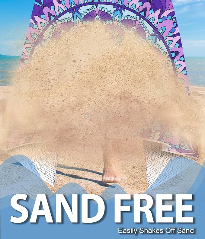 Margelife Sand Proof Microfiber Beach Towels Adult –Quick Fast Dry Beach Oversized for Swim Pool Yoga Travel Blanket Essentials Lightweight Accessories Must Haves Women Gifts Turtle Flower