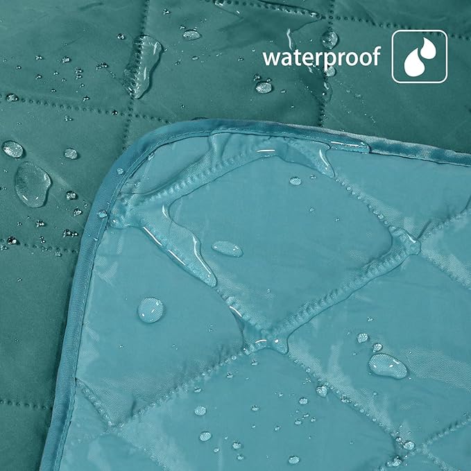Exclusivo Mezcla Waterproof Picnic Blanket 60x80 Inches Large Multicolor Floral Polyester Sandproof Modern Camping Blanket